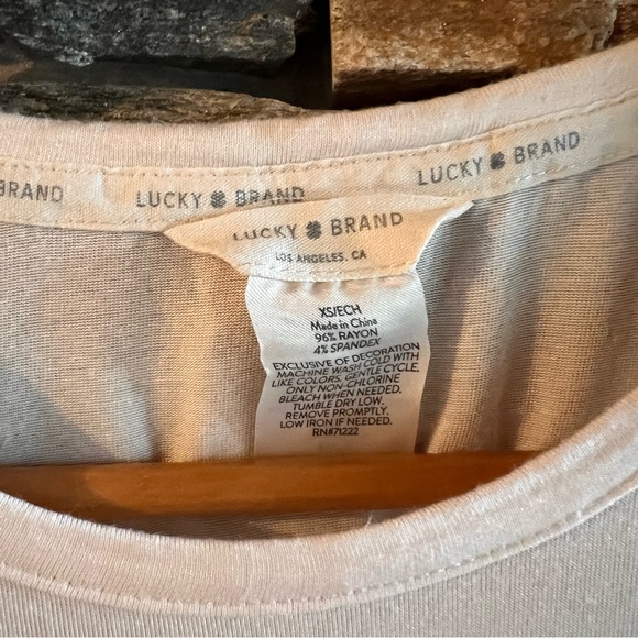 Lucky Brand Soft Crew Neck Tee - Picture 4 of 6
